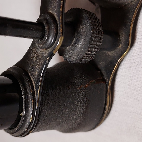 Vintage 1930s Jumelle Chevalier Opera Glasses Binoculars Brass Leather - Picture 7 of 8